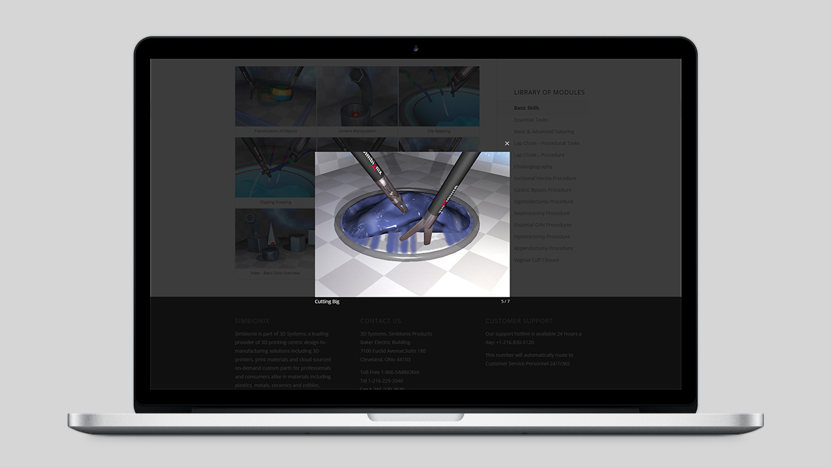 Simbionix Responsive Website, Desktop UI Design - Uri Berry אורי בארי